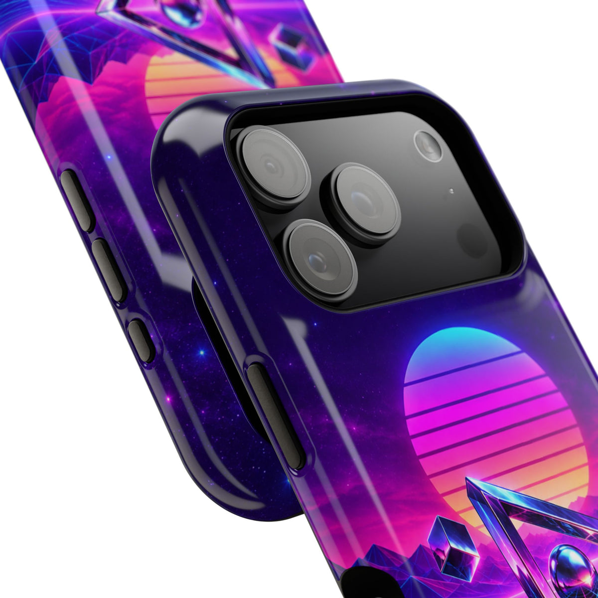 Retro Synthwave Impact-Resistant Phone Case
