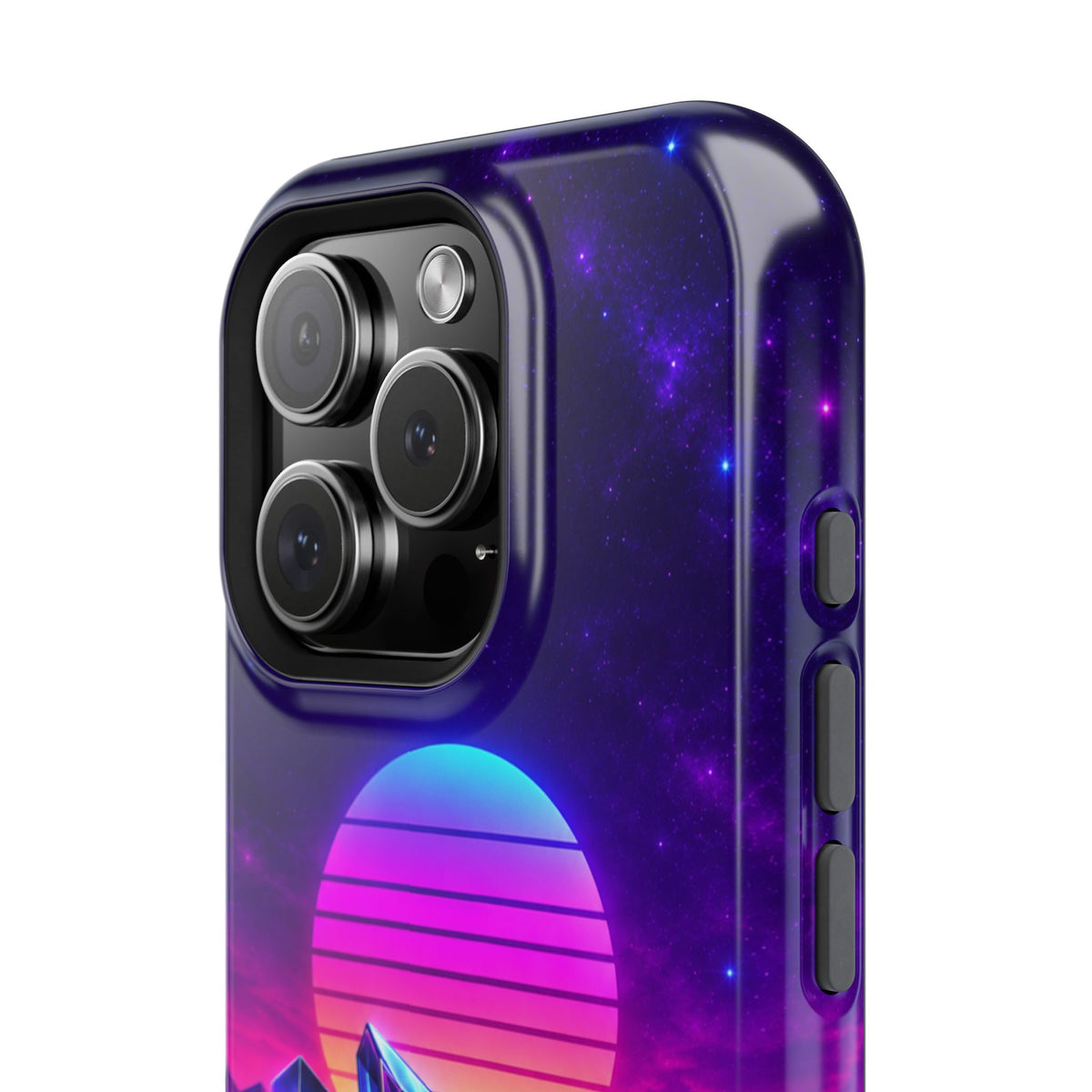 Retro Synthwave Impact-Resistant Phone Case