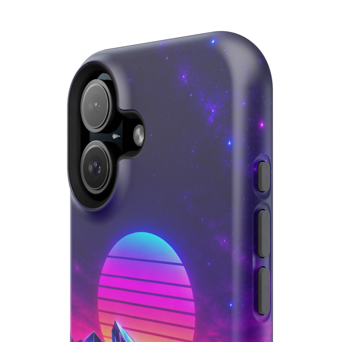 Retro Synthwave Impact-Resistant Phone Case
