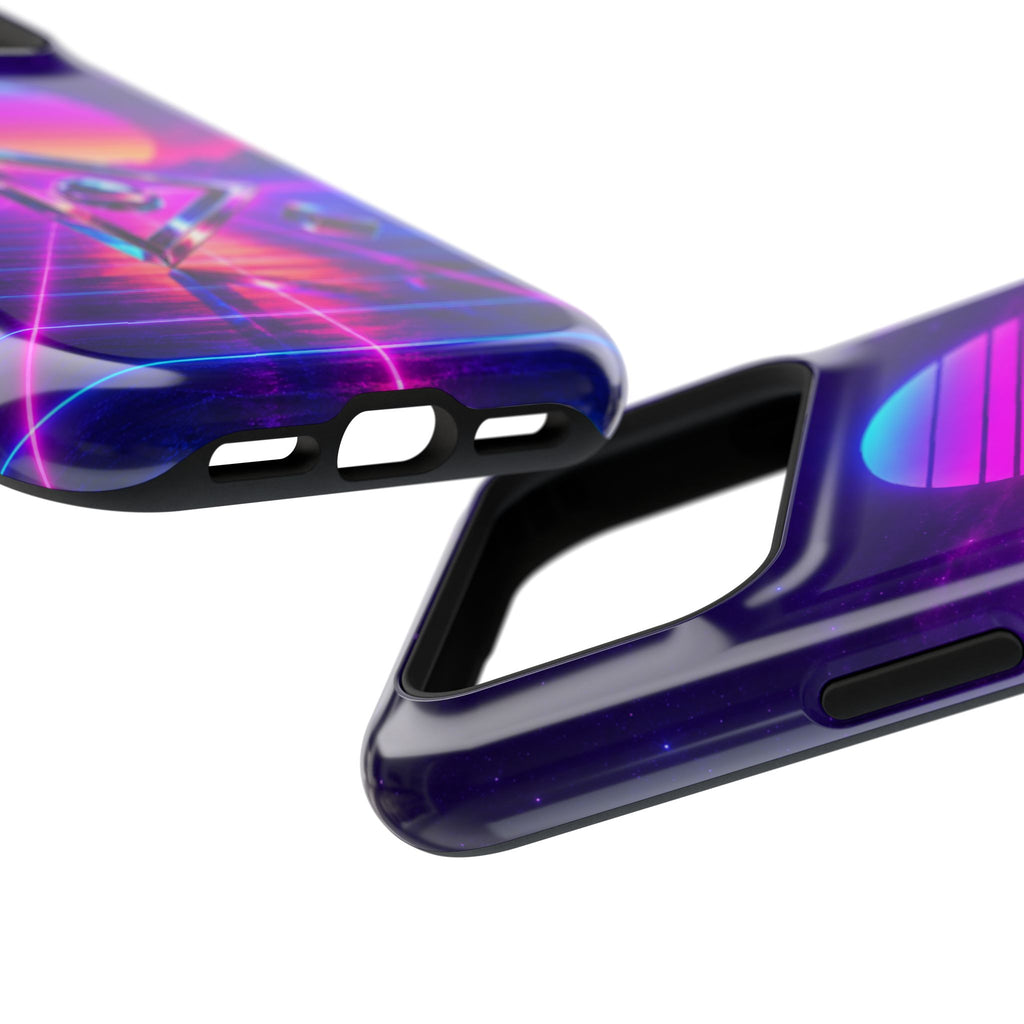 Retro Synthwave Impact-Resistant Phone Case