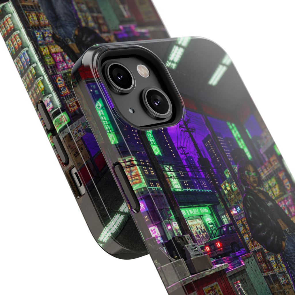 Press Start Cyberpunk Arcade Phone Case