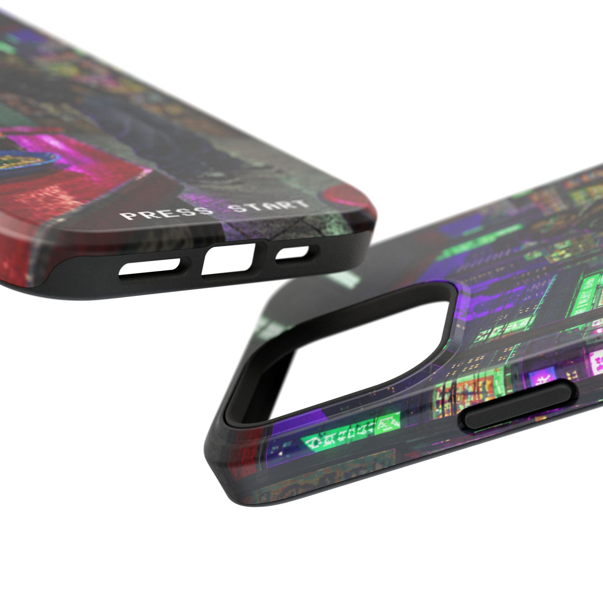 Press Start Cyberpunk Arcade Phone Case