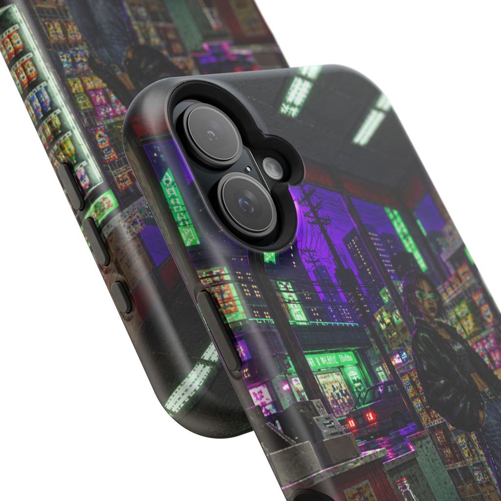 Press Start Cyberpunk Arcade Phone Case