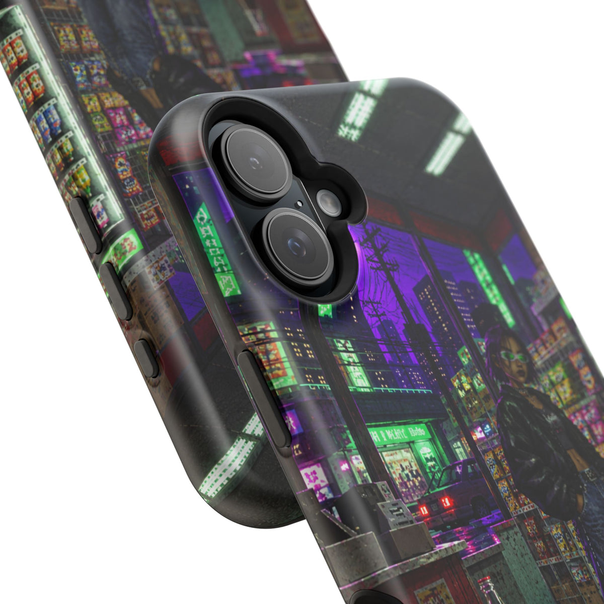 Press Start Cyberpunk Arcade Phone Case