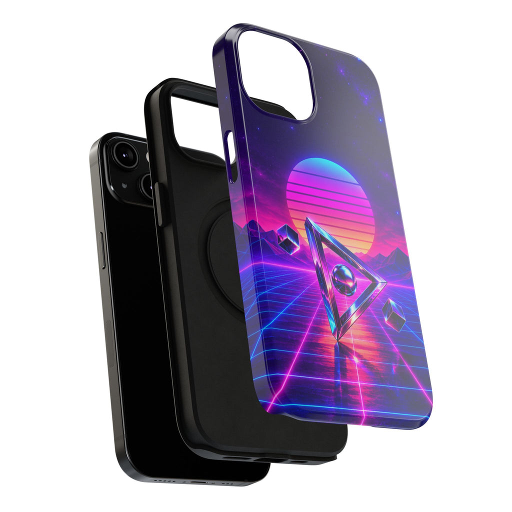 Retro Synthwave Impact-Resistant Phone Case