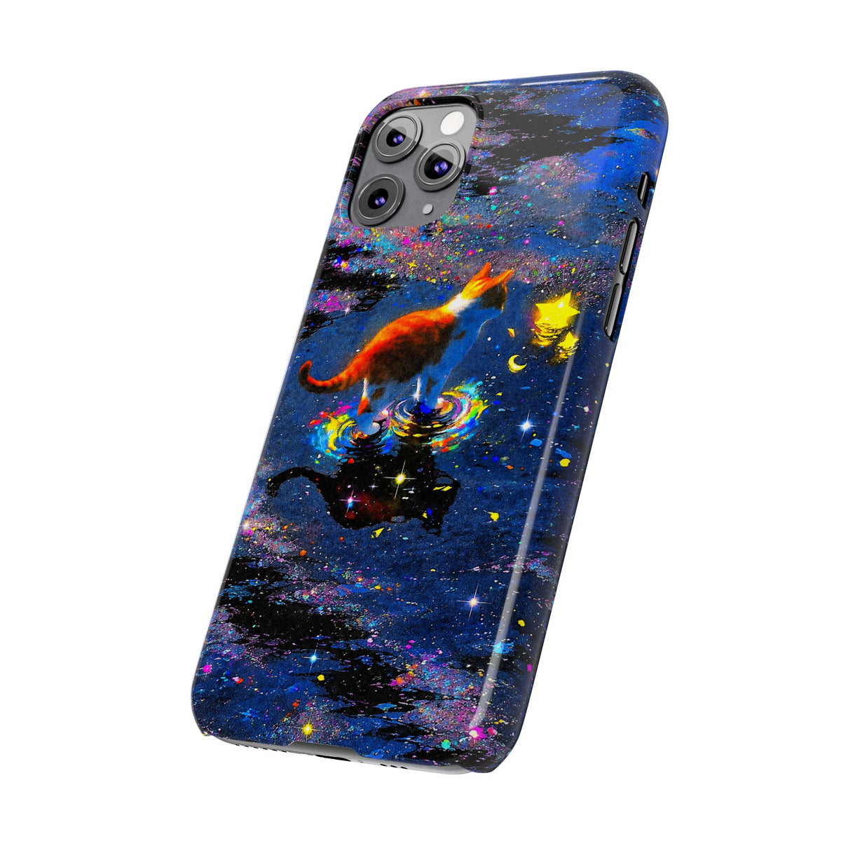 Cosmic Cat Slim Phone Case